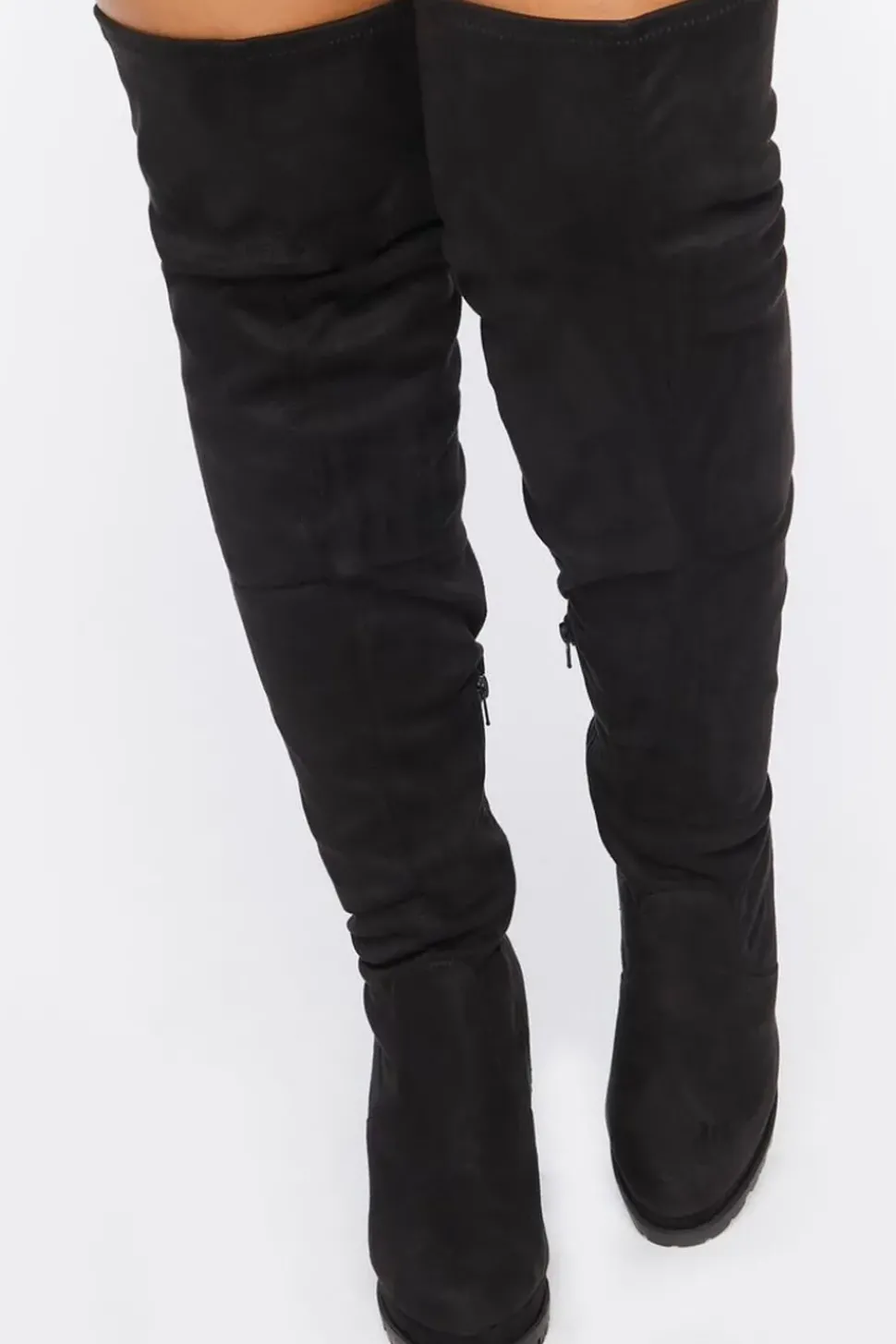 Faux Suede Over-The-Knee Boots (Wide)