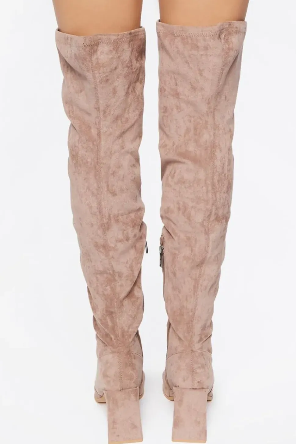 Faux Suede Over-The-Knee Boots