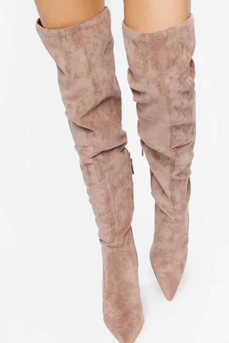 Faux Suede Over-The-Knee Boots