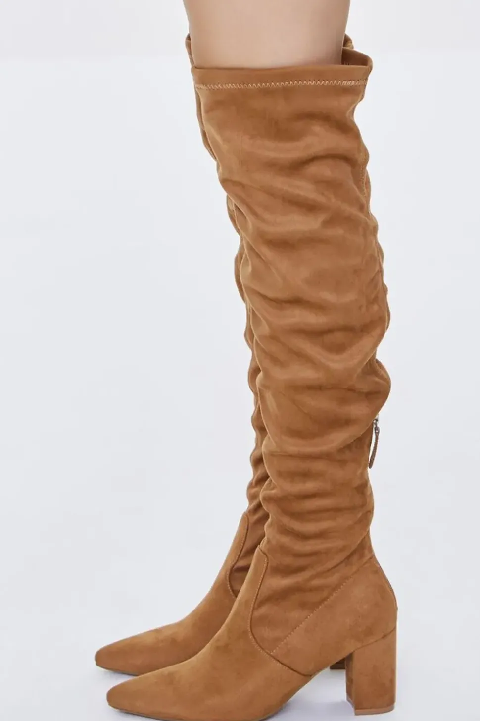 Faux Suede Over-The-Knee Boots