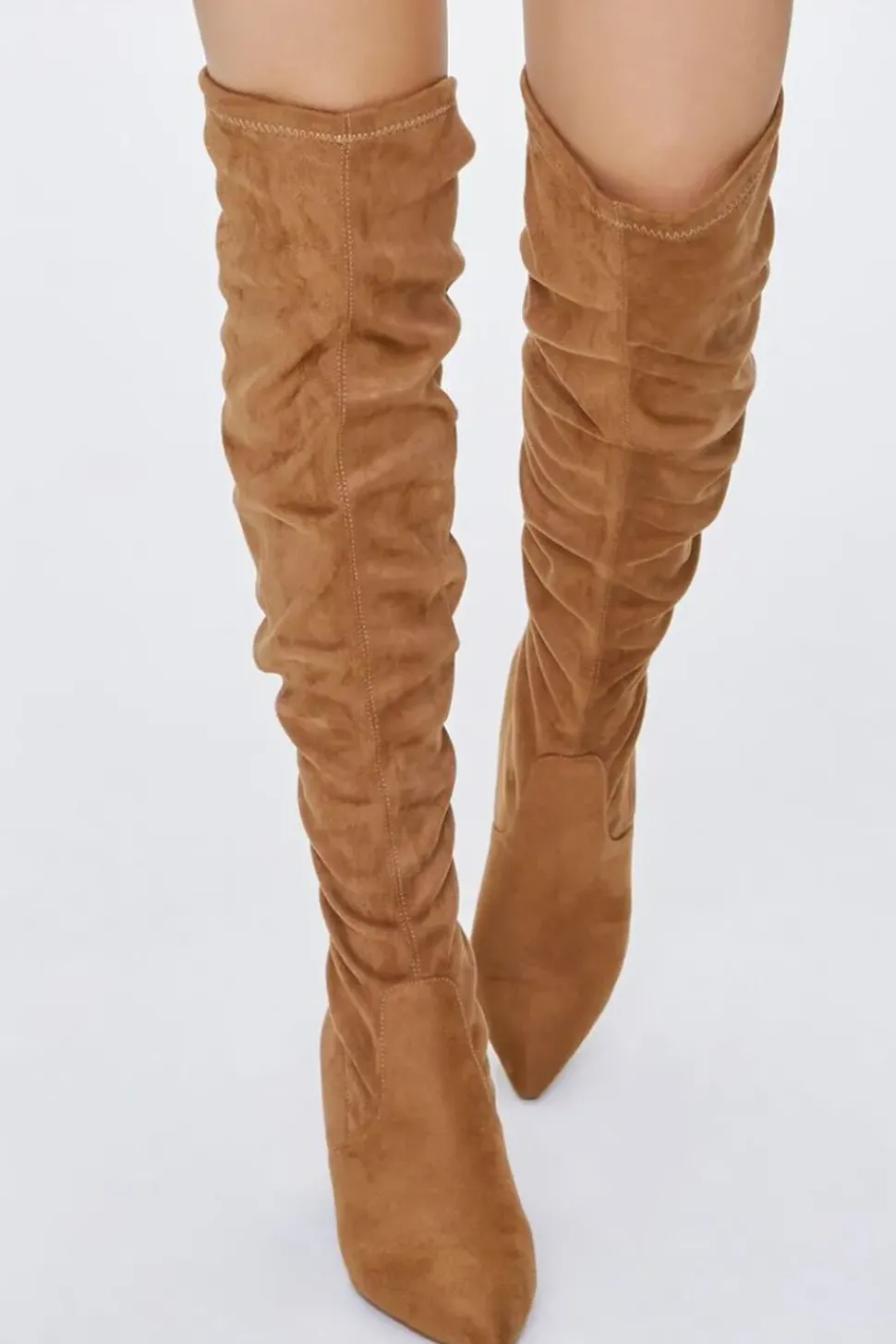 Faux Suede Over-The-Knee Boots