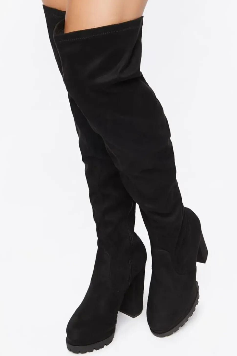 Faux Suede Over-The-Knee Boots