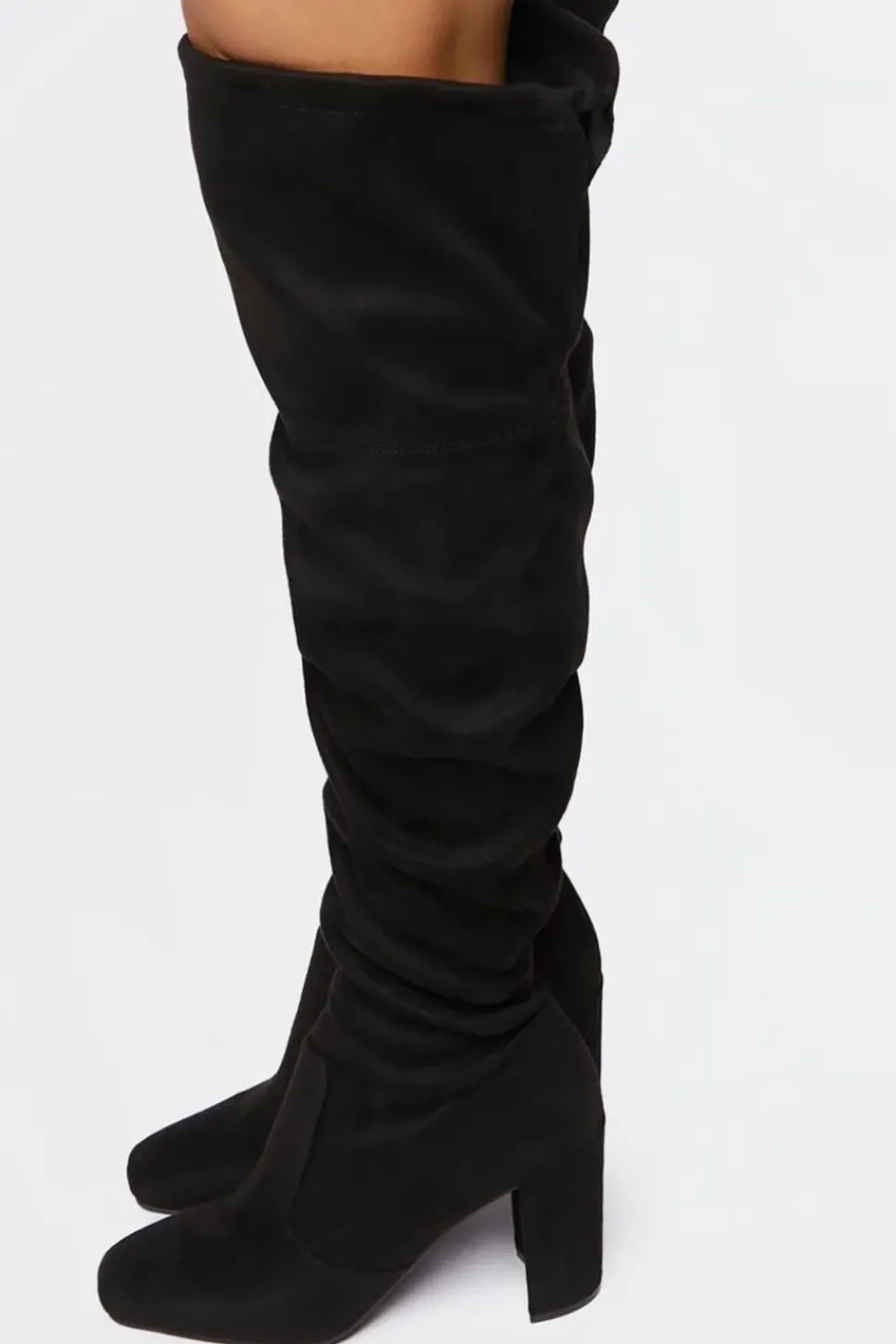 Faux Suede Over-The-Knee Boots