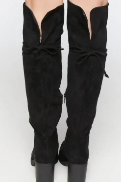 Faux Suede Over-The-Knee Boots