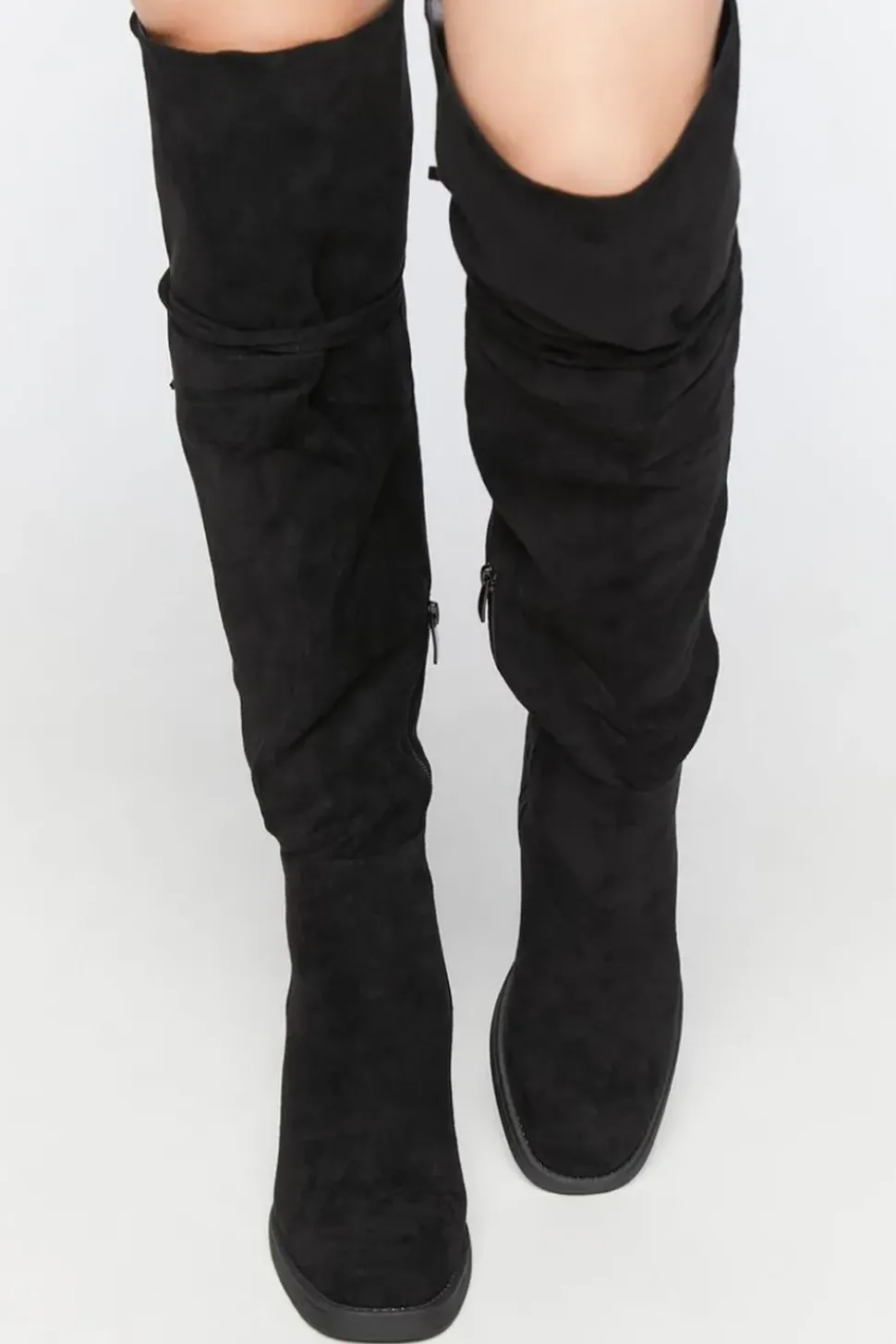 Faux Suede Over-The-Knee Boots
