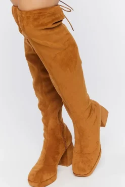 Faux Suede Over-The-Knee Boots