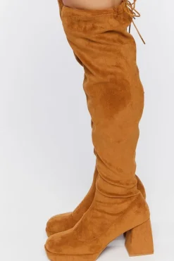 Faux Suede Over-The-Knee Boots