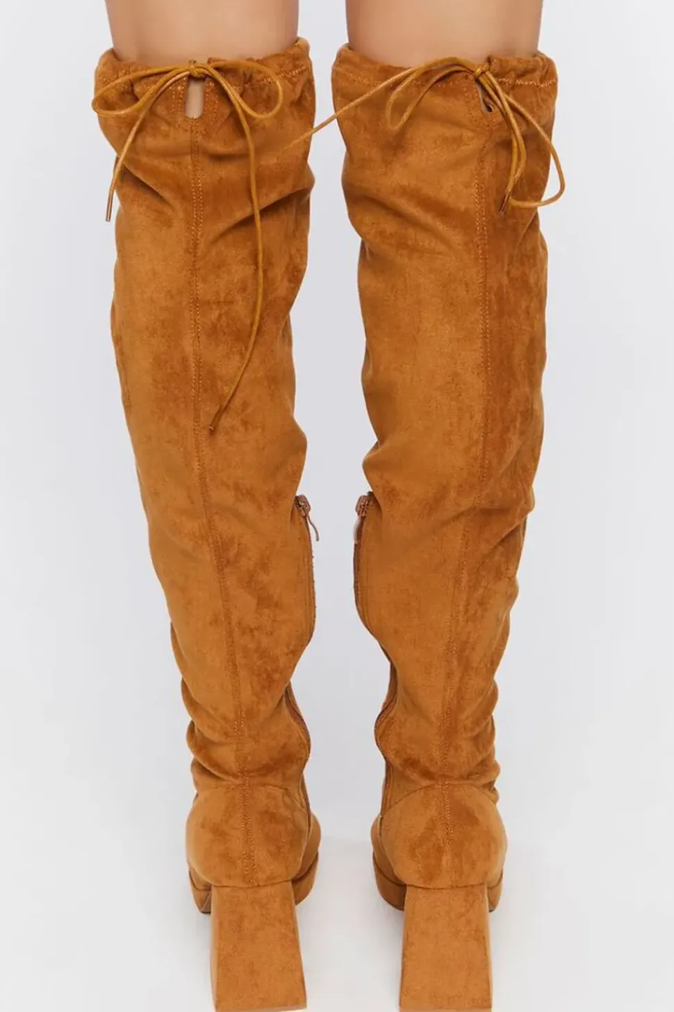 Faux Suede Over-The-Knee Boots