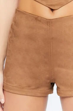 Faux Suede Shorts