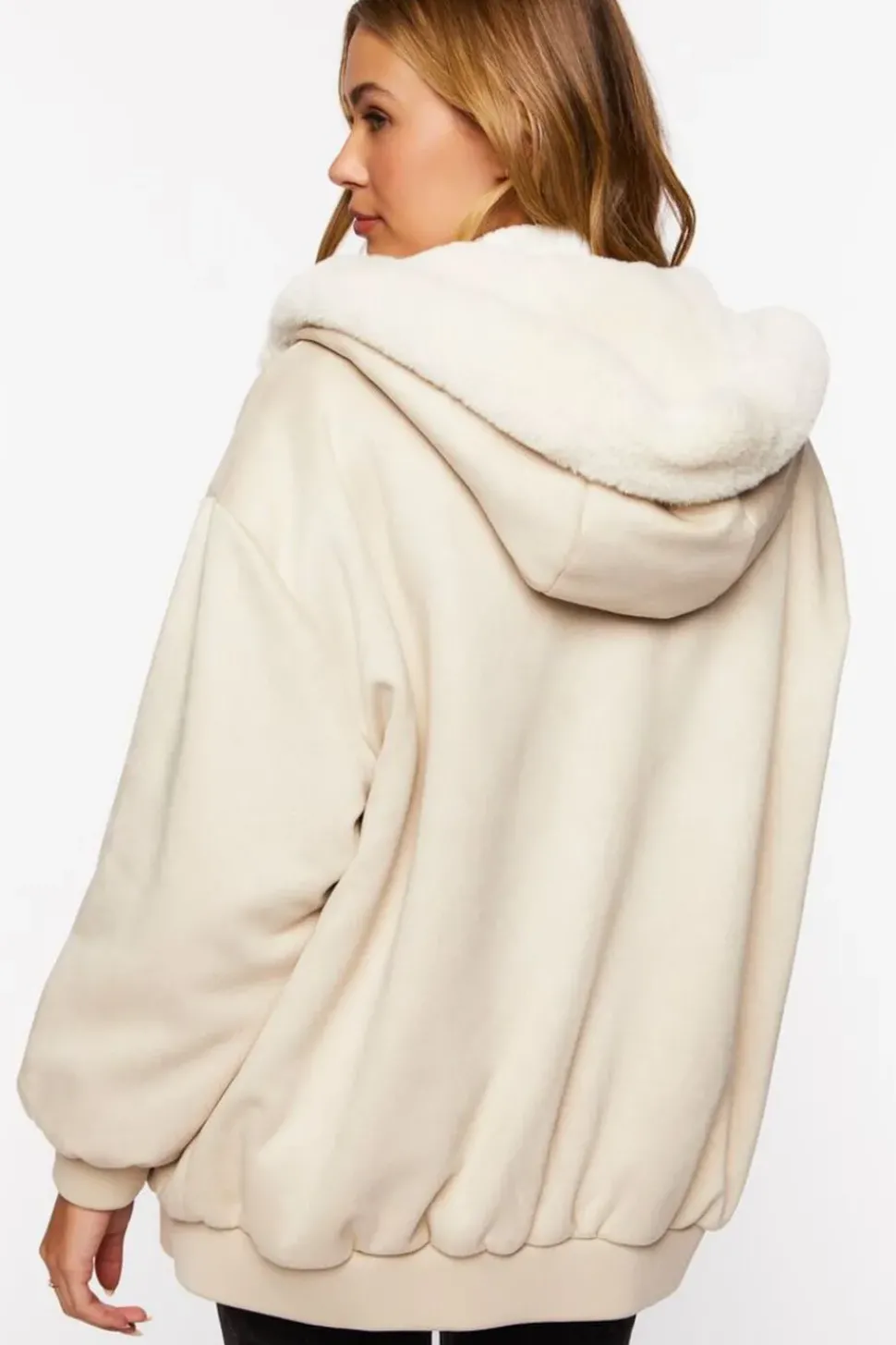 Faux Suede Zip-Up Jacket