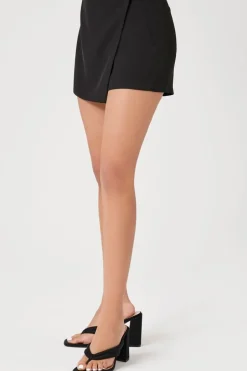 Faux Wrap Mini Skort