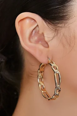 Figaro Chain Hoop Earrings