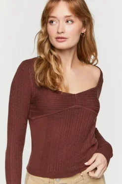 Fitted Cable Knit Sweater