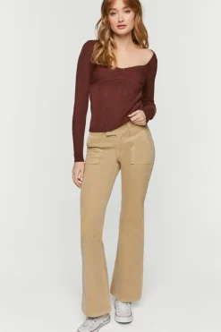 Fitted Cable Knit Sweater