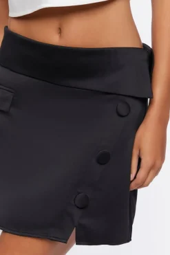 Fitted Tuxedo Mini Skirt