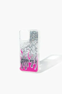 Flame Glitter Case For Iphone 12