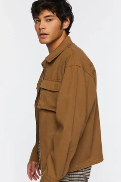 Flap Pocket Bomber Jacket