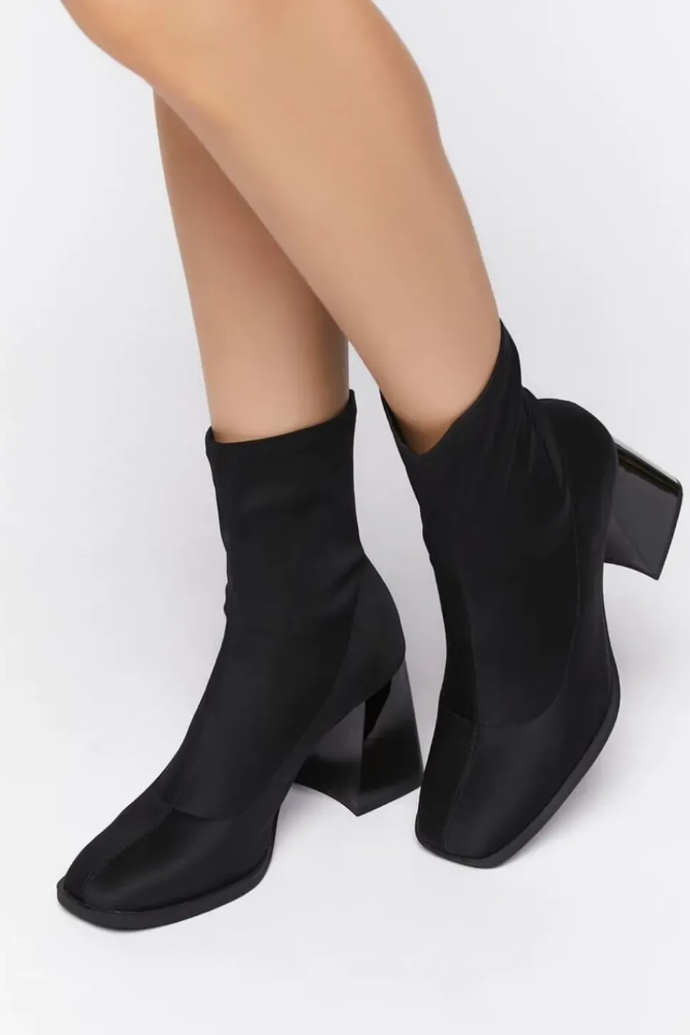 Flare Heel Sock Booties