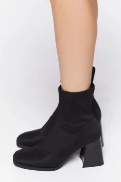 Flare Heel Sock Booties