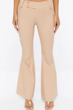Flare Mid-Rise Pants