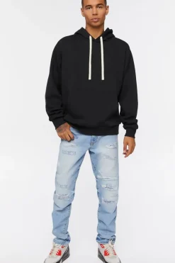 Fleece Drawstring Hoodie