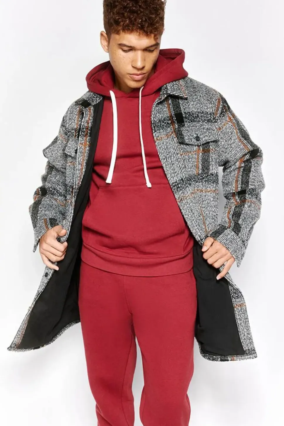 Fleece Drawstring Hoodie