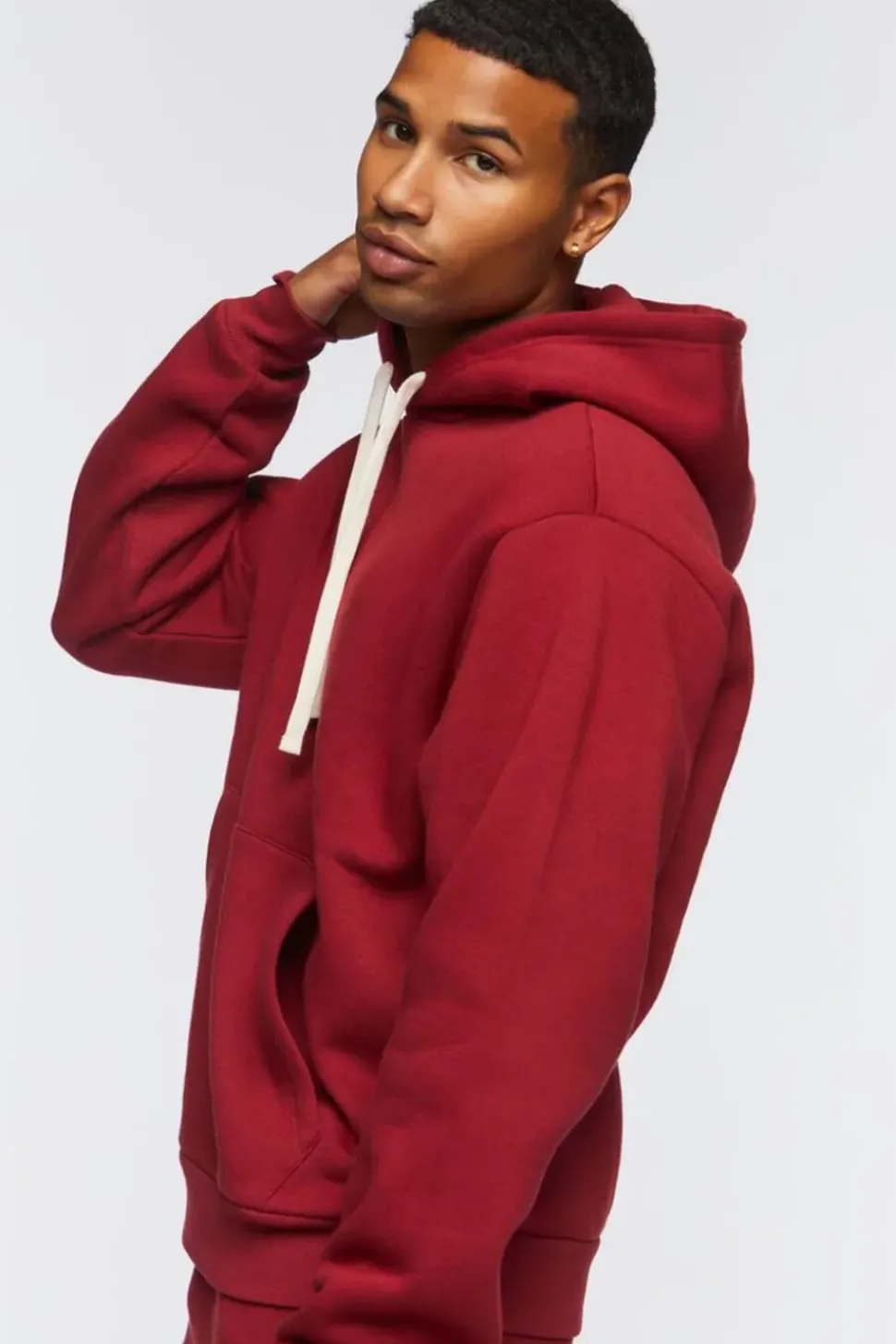 Fleece Drawstring Hoodie