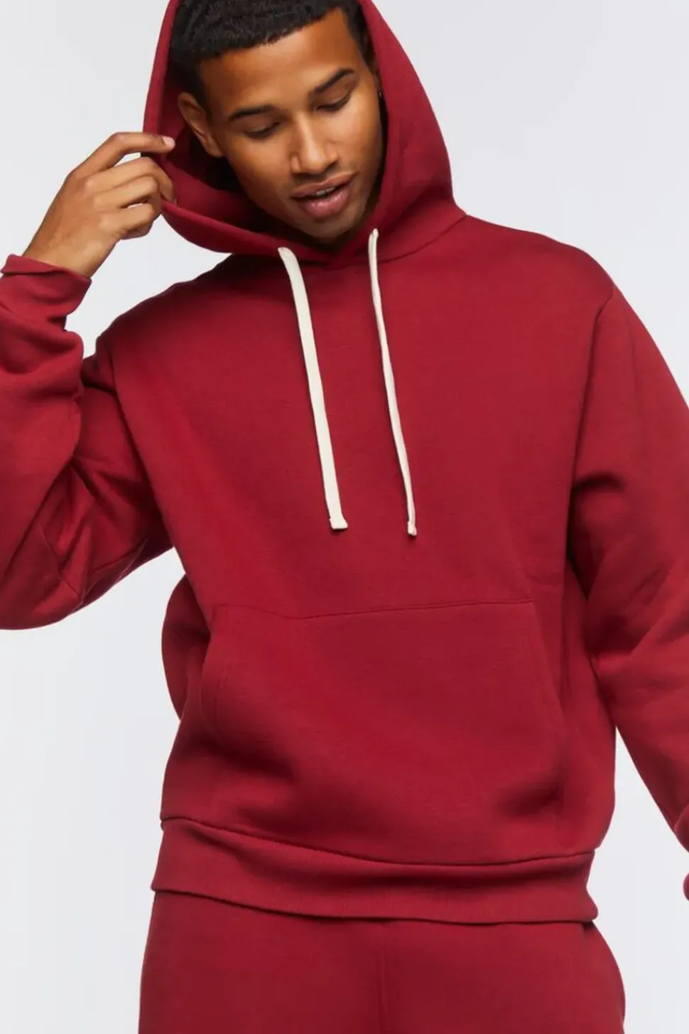 Fleece Drawstring Hoodie