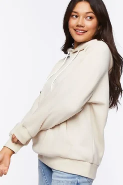 Fleece Drop-Sleeve Hoodie