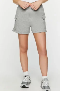 Fleece Flap-Pocket Shorts