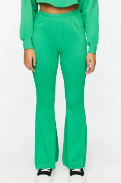 Fleece Raw-Cut Flare Sweatpants