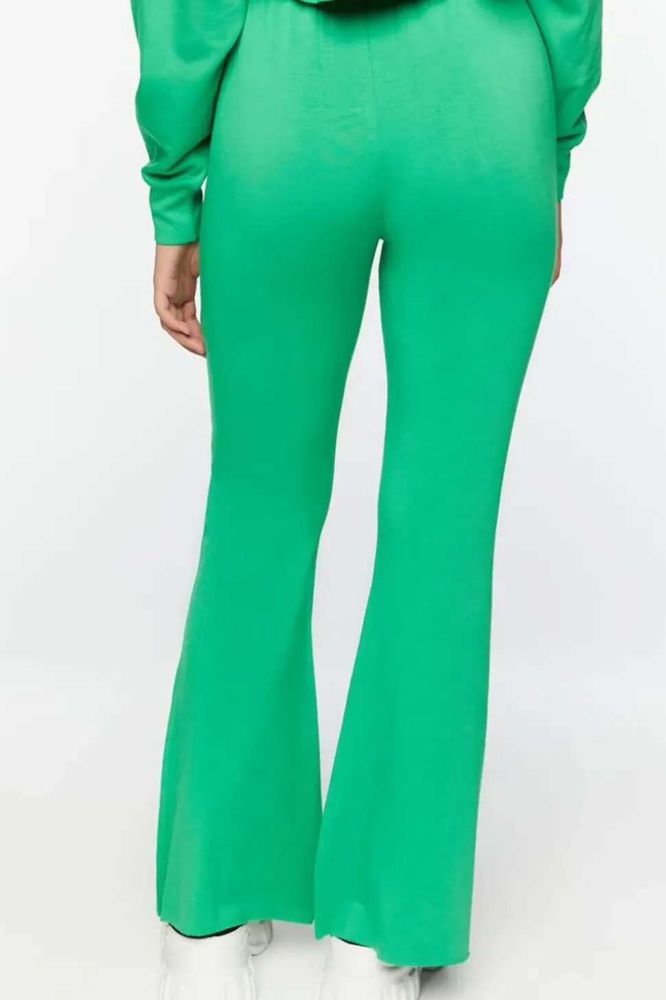 Fleece Raw-Cut Flare Sweatpants