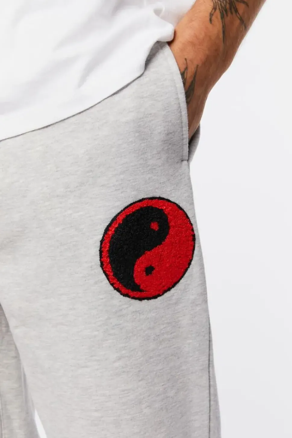 Fleece Still Going Chenille Patch Joggers