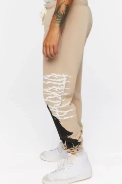 Fleece Wolf Graphic Joggers