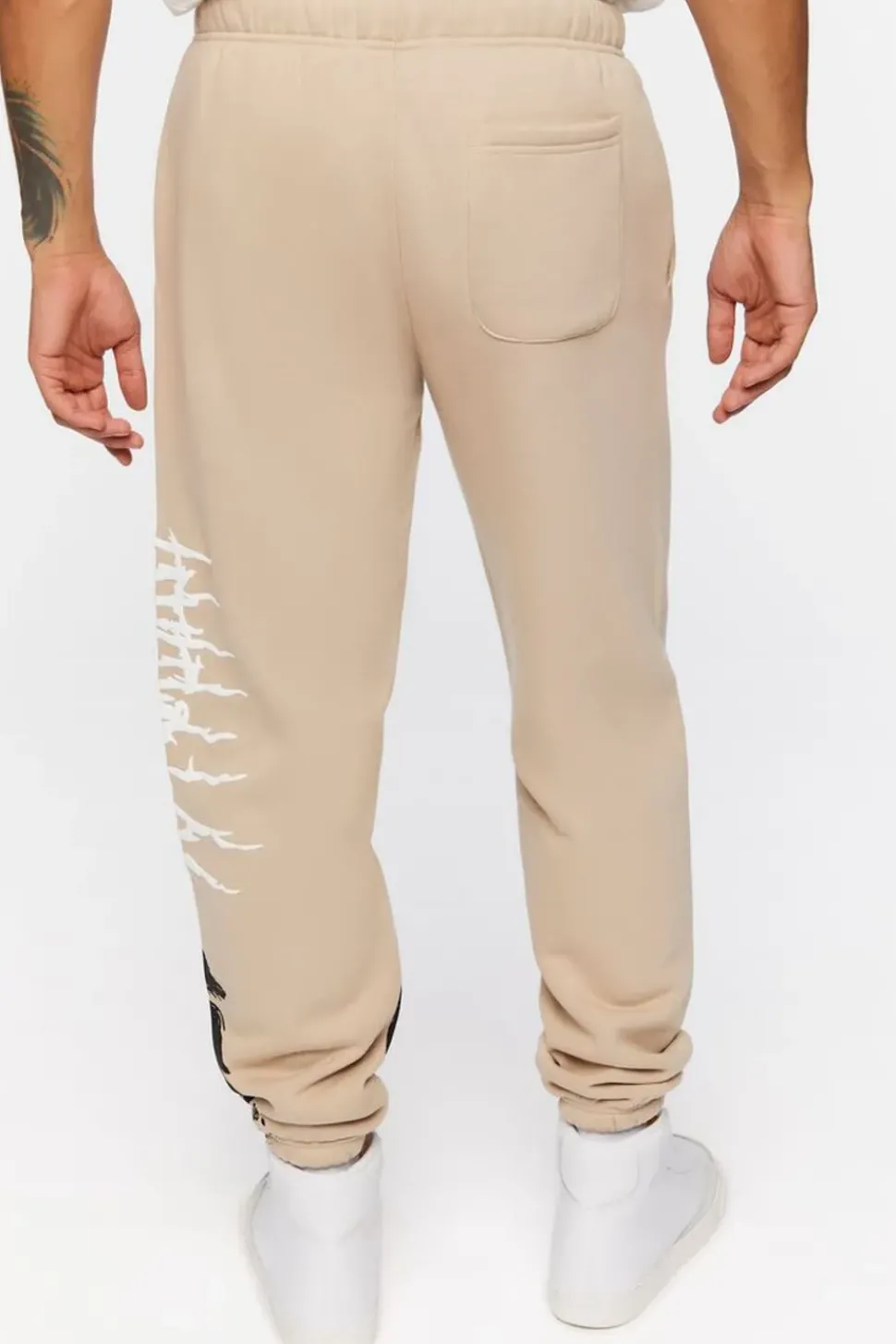 Fleece Wolf Graphic Joggers
