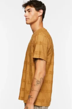 Flocked Geo Crew Tee