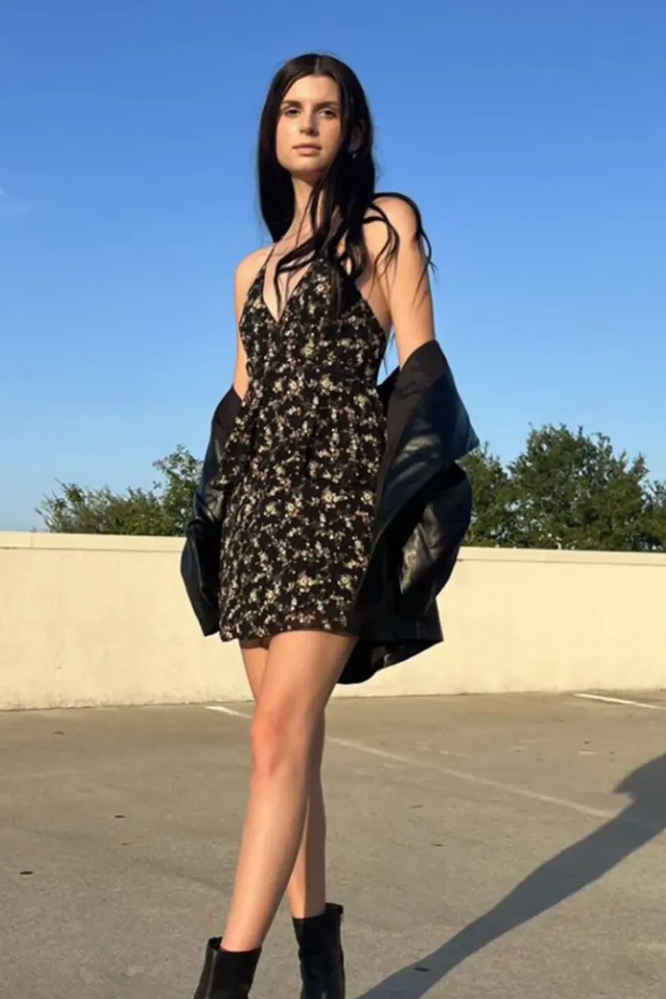 Floral Babydoll Mini Dress