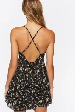 Floral Babydoll Mini Dress