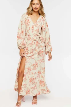 Floral Belted Maxi Dress