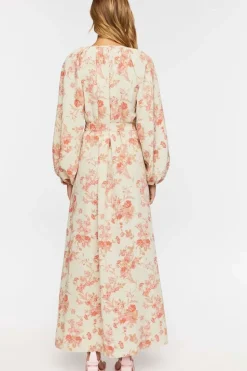 Floral Belted Maxi Dress