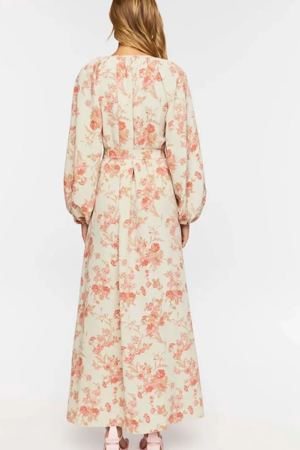 Floral Belted Maxi Dress