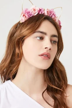 Floral Cat-Ear Headband