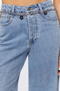 Floral Charm Chain Belt