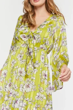 Floral Chiffon High-Low Dress