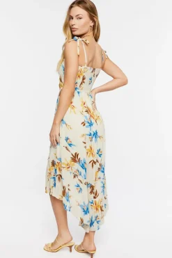 Floral Cutout Maxi Dress