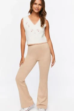 Floral Embroidered Sweater Vest