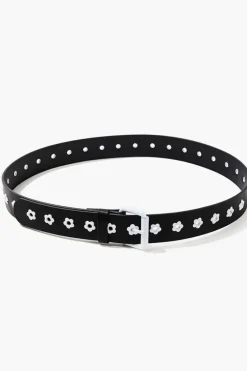 Floral Faux Leather Hip Belt