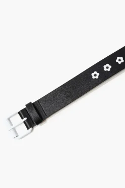 Floral Faux Leather Hip Belt