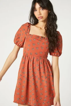 Floral Fit & Flare Mini Dress