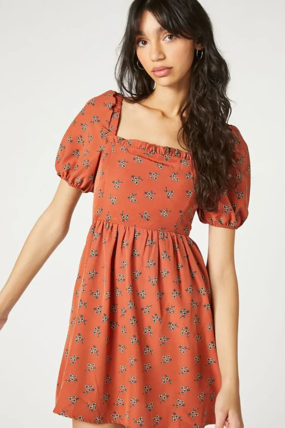 Floral Fit & Flare Mini Dress